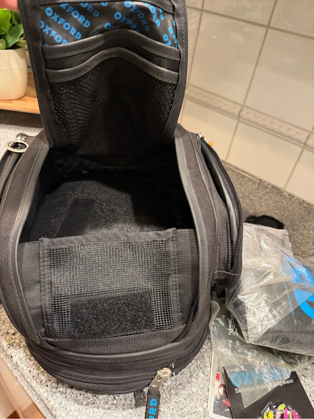 Oxford Sports Humpback Tail Pack Motorcycle Motorbike Black Lifetime Luggage NWT